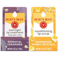 Burt¡¯s Bees Conditioning Lip Scrub and Overnight Intensive Lip Treatment, With Ceramides, Exfoliates and Hydrates Lips 8 Hours, Natural Origin, 2 Jars, 0.25 oz