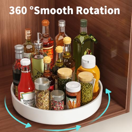 11.8" Lazy Susan Turntable Organizer - Non-Slip Spice Rack