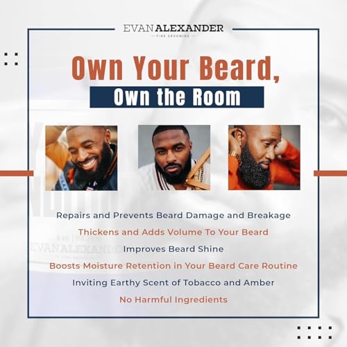 Evan Alexander Grooming MY Beard Conditioner for Men - 4 oz | Smoothens Frizzy Beards, Repairs Damage, Enhance Shine & Boosts Moisture Retention