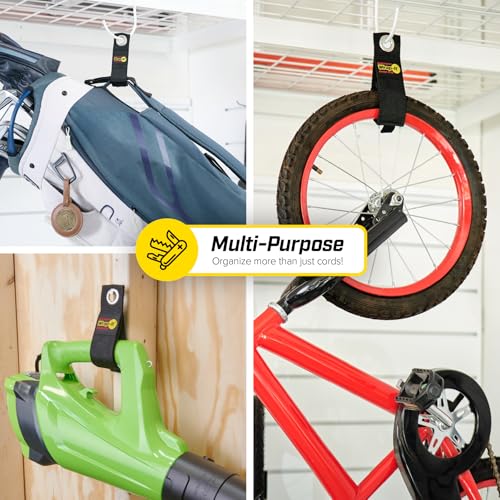 Black Heavy-Duty Wrap-It Storage Straps Assorted 6-Pack - Cord & Tool Organizer