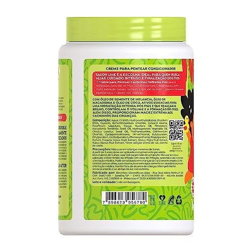 Salon Line Kids Defined Curls Combing Cream - Frizz Control & Shine, 1kg