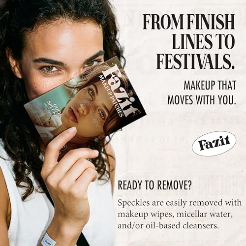 Fazit Gold Glitter Freckle Patches - Waterproof Temporary Makeup