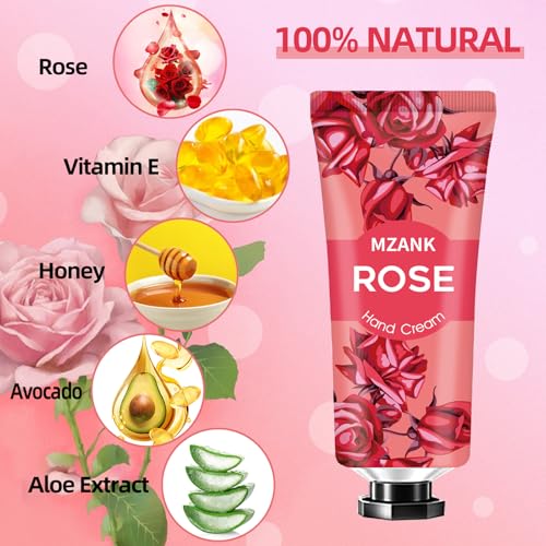 MZANK 14-Pack Travel Size Hand Cream Gift Set for Dry Cracked Hands