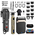 HIENA PRO Cordless Hair Clipper Kit 3-in-1 with Foil Shaver