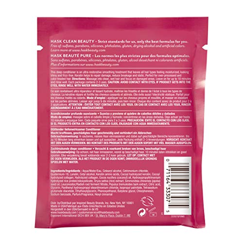 Hask Keratin Protein Deep Conditioning Hair Treatment 1.75 oz (Pack of 6)
