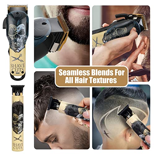 BESTBOMG Professional Hair Clippers & Trimmer Set - Yellow