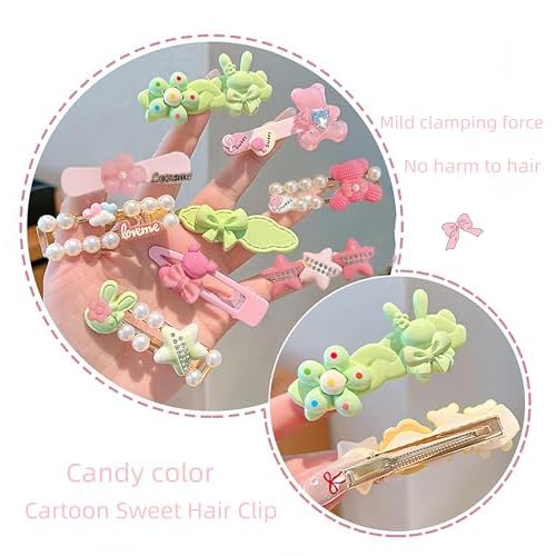 3 pack Cute Hair Clips for Girls Hair Accessories 2.36 inch Fashion Design Resin Hair Clips for Teen girl,Girl,Women