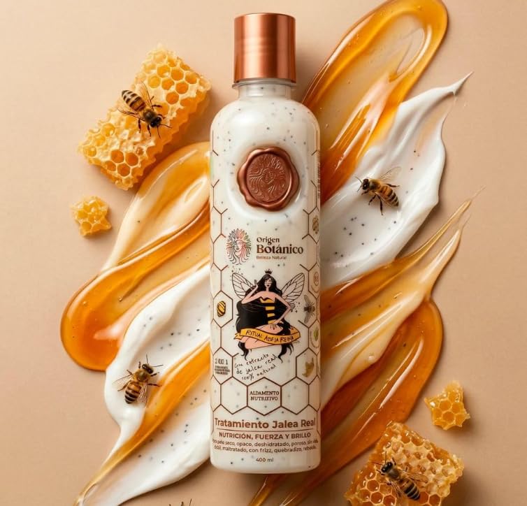 Hair Care Kit with Royal Jelly and Avocado - Nourishing Shampoo, 3-in-1 Treatment & Mask for Dry Hair