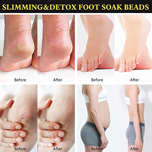Herbal Detox Foot Soak Beads - Natural Ginger Cleansing Bath (25 Pack)
