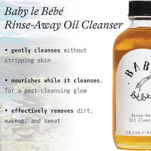 Rinse Away Cleanser Hydrating & Gentle Makeup Remover- Deep Cleansing Face Wash for All Skin Types- Nourishing Oil Based Formula with Vitamin E & Natural Extracts- 4 fl oz