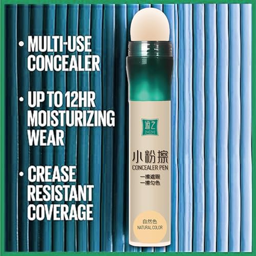 Instant Age Rewind Eraser Multi-Use Concealer Stick for Vitiligo, Scars, Dark Circles, Blemishes, and Stretch Marks ? Natural Shade, Waterproof & Long-Lasting (natural, 7g)