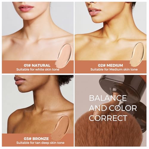 Waterproof Tattoo Cover Up Makeup with Brush - Full Coverage Concealer