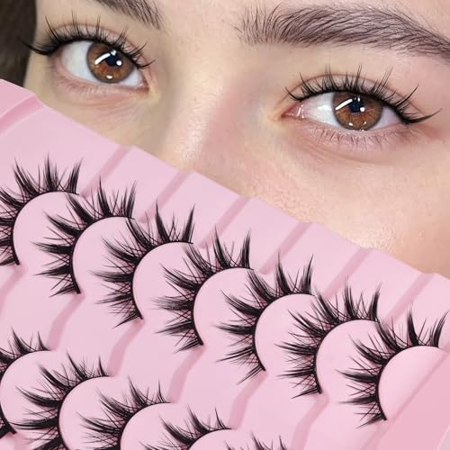 Losha Manga Lashes - 7 Pairs Natural Anime Style Eyelashes