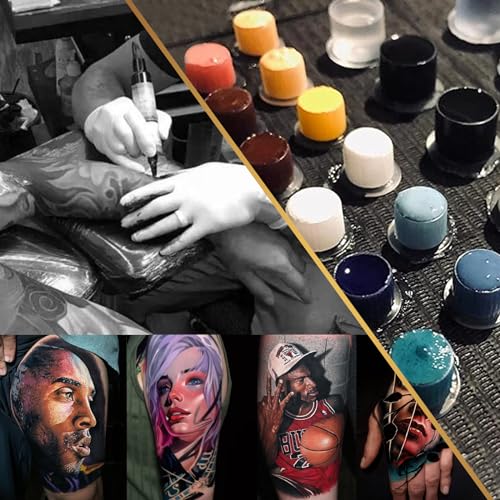 1000PCS Disposable Tattoo Ink Caps - 11mm Flat-Bottom Cups