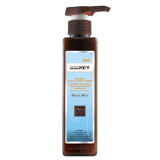 Saryna Key Curl Control Mixed Shea 70-30 (300ml/10.14oz) Softeners & Silk Proteins - Pure African Shea Butter - Moisturizer for Soft Waves and Loose Curls for Healthy, Radiant, Bouncy & Soft Curls