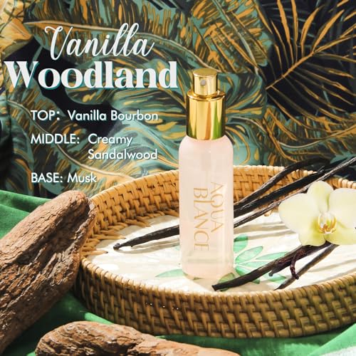 AQUA BLANCE 2.1 Fl Oz Body Spray for Women 3 Pack - Vanilla Lavender Jasmine