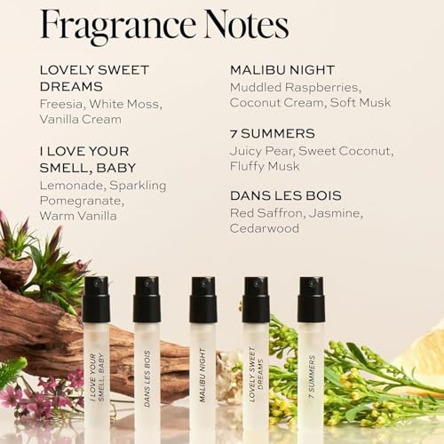 DIME Beauty Perfume Sampler Kit - 5 Travel Size Scents