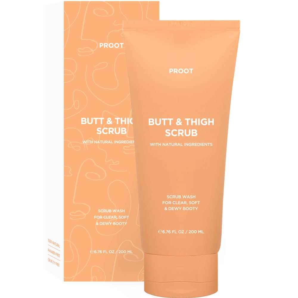 Butt Scrub Wash and Butt Acne & Ingrown Hair Treatment Serum | AHA & BHA Butt Acne and Ingrown Hair Treatment For Bikini Area | Get rid of Butt Acne, Ingrown Hair, Back Acne, Strawberry Legs