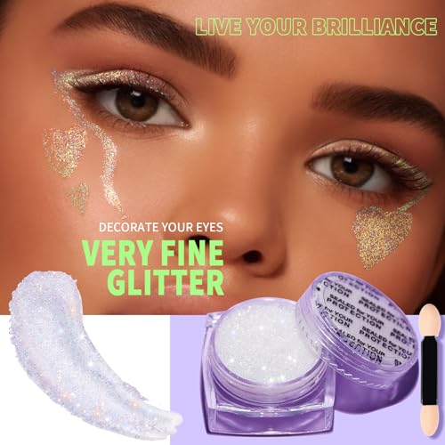 Teenitor 6-Shape Body Glitter Gel Set - Festival Face Makeup