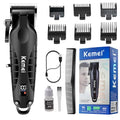 KEMEI 2290 Professional Hair Clippers for Men Cord/Cordless Hair Cutting Kits, Hair & Beard Trimmer, T Blade Barber Clipper with LED Display & USB Rechargeable, Black