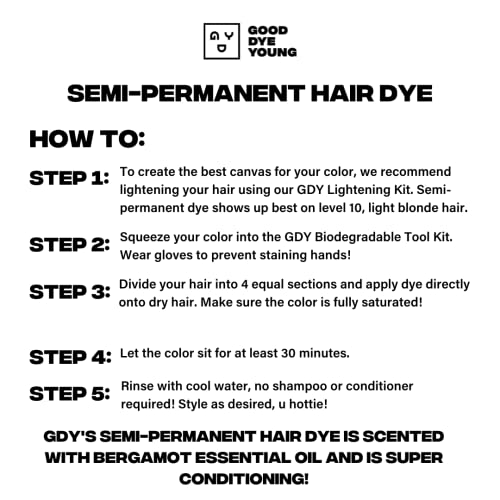 Good Dye Young Ex-Girl Pink Semi-Permanent Hair Dye - UV Protective