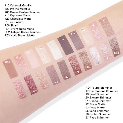 evpct Matte Cream Eyeshadow Palette - Pigmented & Waterproof
