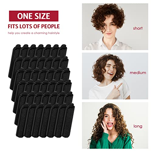 Syhood 42 Pcs Foam Sponge Hair Rollers with Rat Tail Comb