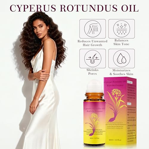 Cyperus Rotundus Oil Hair Removal, 60ml Natural Inhibitor