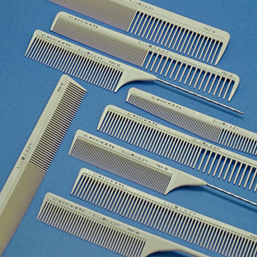 Cricket Silkomb Pro-60 Medium Tooth Rattail Comb ? Japanese-Made, Silicone-Injected Design with Seamless Teeth for Precision Sectioning, Teasing, Lifting, and Professional Styling
