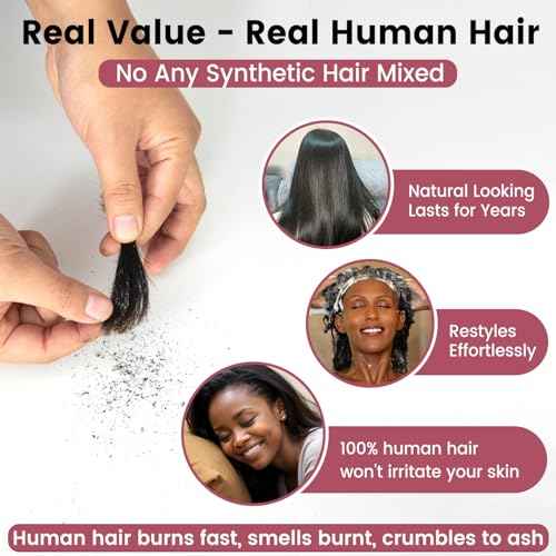 13x4 Lace Frontal Human Hair, 0.12mm Thin Invisible Transparent Swiss Lace Frontal Pre Plucked with Baby Hair Silk and Soft Straight Frontal with Small Single Knots Free Part 24 Inch