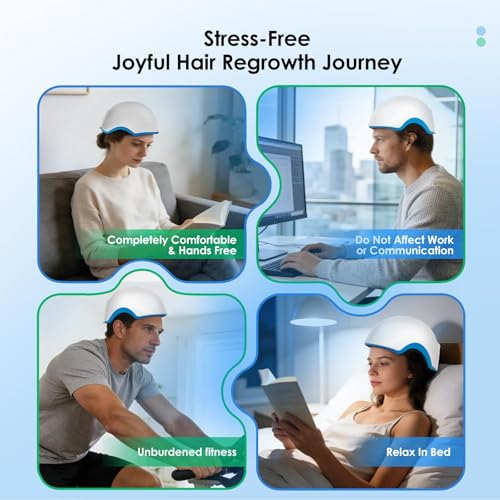 FDA-Cleared Red Light Therapy Hair Loss Helmet with 162 Laser Diodes