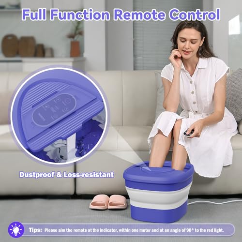 Collapsible Foot Spa Massager with Heat and Remote Control