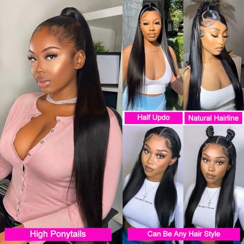 Ossilee 28" 360 Lace Front Wig Human Hair Straight