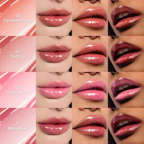 dasique Pure Water Lip Gloss #14 Coolish 0.09 oz | Variety of Colors | Dewy Gloss | Buildable Gloss Tesxture | Non-Sticky | K-beauty