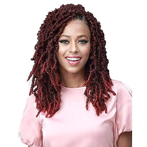 BOBBI BOSS Butterfly Locs Pre-Loop Crochet Braid NU LOCS DISTRESSED STYLE 12 inch (6-PACK, T1B/BUG)