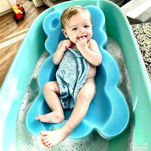 Baby Bath Sponge Cushion Mat - Soft PU Foam Support Pad