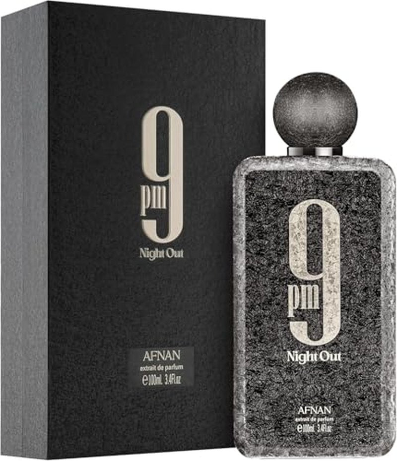 Afnan 9 PM Night Out Unisex Extrait de Parfum 3.4 Fl Oz