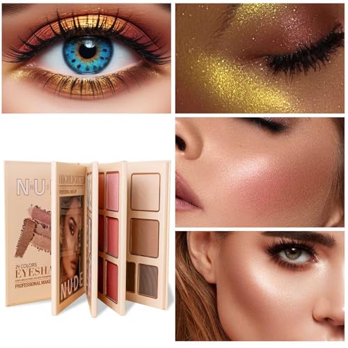 43-Color Eyeshadow Palette with Blush & Highlighter & Contour