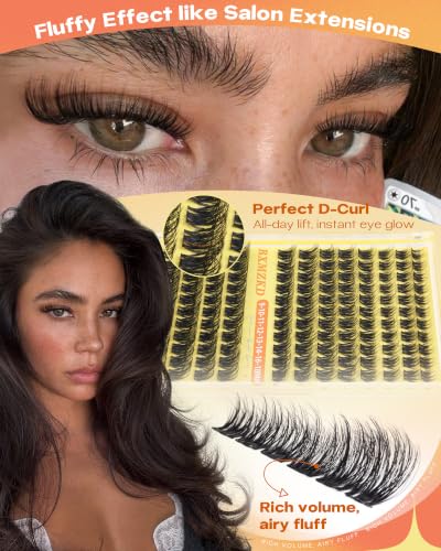 Wispy Lash Clusters 9-18mm D Curl Eyelash Extensions