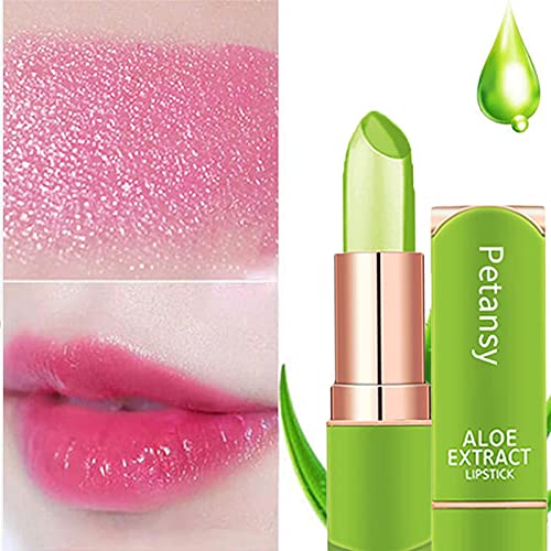 Petansy 3 Pack Aloe Vera Temperature Color Change Lipstick