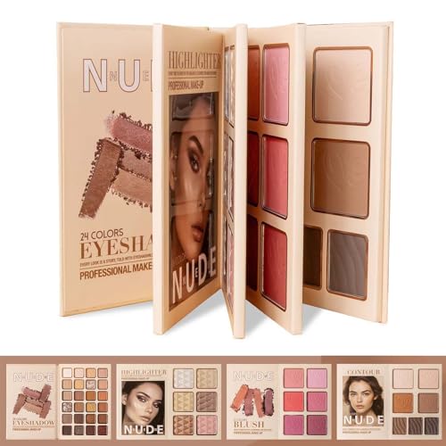 43-Color Eyeshadow Palette with Blush & Highlighter & Contour