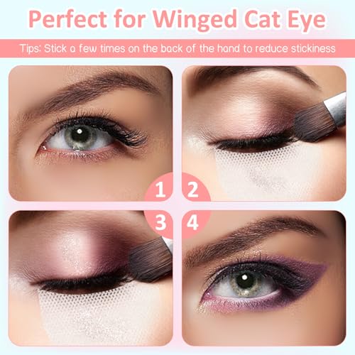 200Pcs Eyeshadow Shields - Lint Free Eye Pads for Makeup