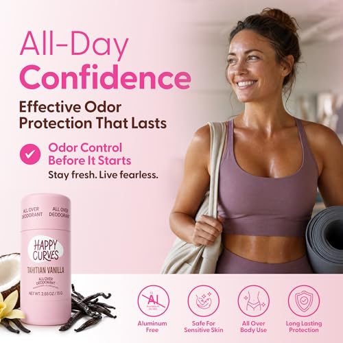 Aluminum-Free Whole Body Deodorant for Women - Tahitian Vanilla Scent