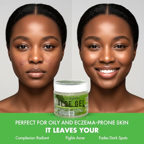 Urban Hydration Bright & Balanced Aloe Vera Leaf Facial Gel Mask | Lightweight, Removes Skin Impurities, Hydrates, Helps with Acne, Benefits For Smooth Skin, All Skin Types | 6.7 Fl Ounce