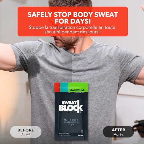 XL Antiperspirant Body Wipes - Clinical Strength, Unscented, 10 Ct