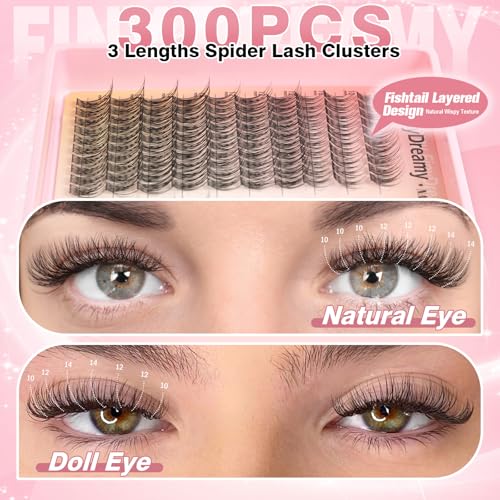 Spider Lash Clusters Kit 10-14mm DIY Eyelash Extensions