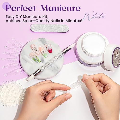 MIZHSE 60g White 3D Gel Nail Art Sculpting Builder Gel with Variants