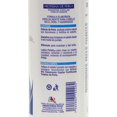 Silicon Mix Proteina De Perla & Shampoo 16 Oz Hair Treatment and Shampoo 16oz