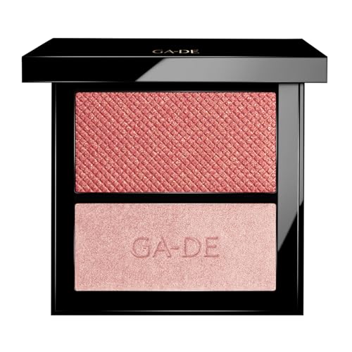 GA-DE Velveteen Blush and Shimmer Duet, 56 - Formulated with Micronized Pearls and Pigments for Sculpting Face and Décolleté - Paraben-Free - 0.26 oz