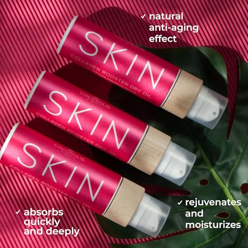 COCOSOLIS SKIN Collagen Booster Bio Oil ? Anti-Aging Collagen Lotion for Skin Tightening with Rosehip and Essential oils ? Collagen Oil for Face and Body - Smooths and reduces wrinkles